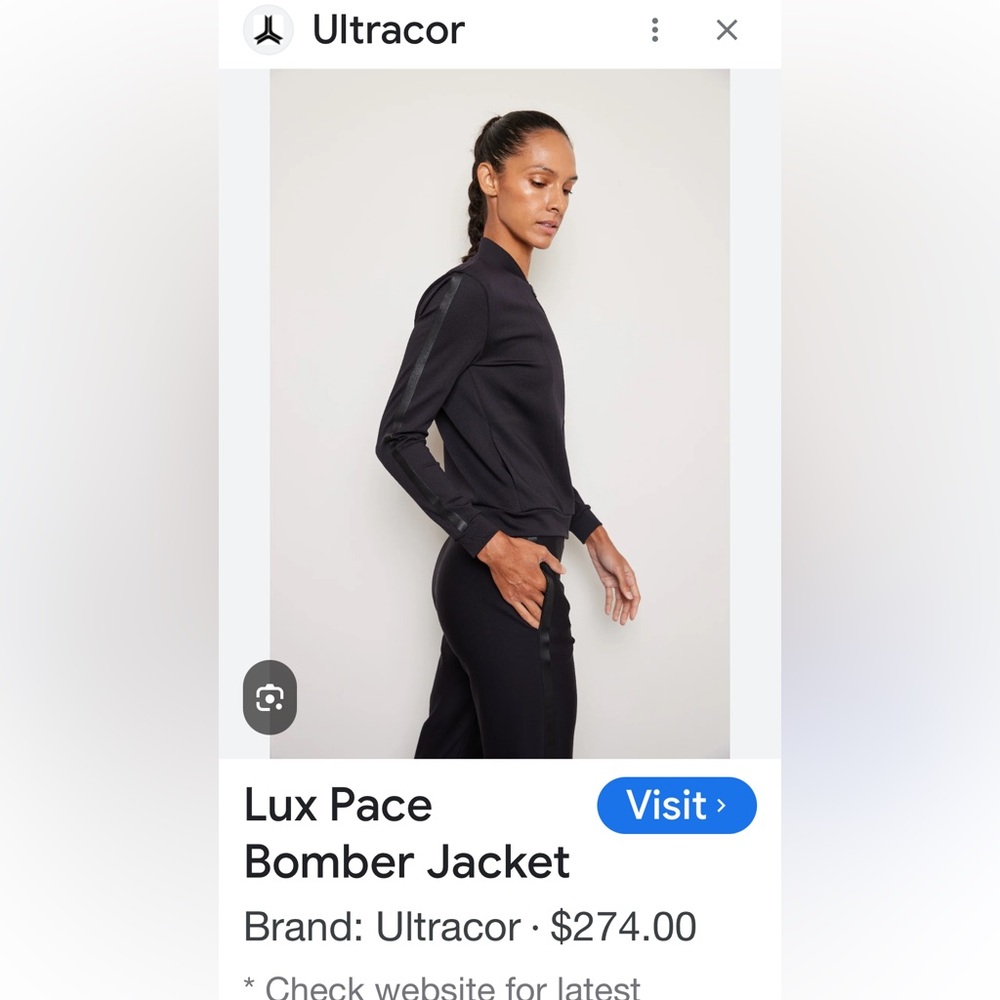 Ultracor Bomper Lux Pace Black Women's Jacket